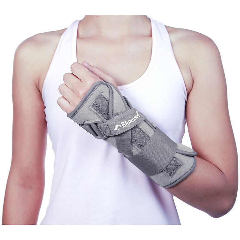 Ortesis Soporte Blunding para Muñeca con Férula Anatómica Extraíble Compresión Ajustable Rehabilitación Médica