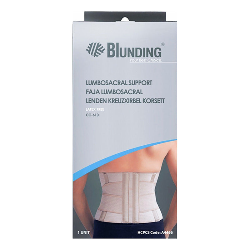 Faja Sacrolumbar Lumbo Sacra Reforzada Lujo Marca Blunding
