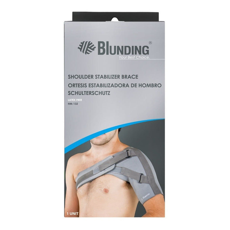 Ortesis Soporte de Hombro Ajustable Blunding con Limitación de Rango Neopreno Respirable para Rehabilitación Lesiones Deportivas