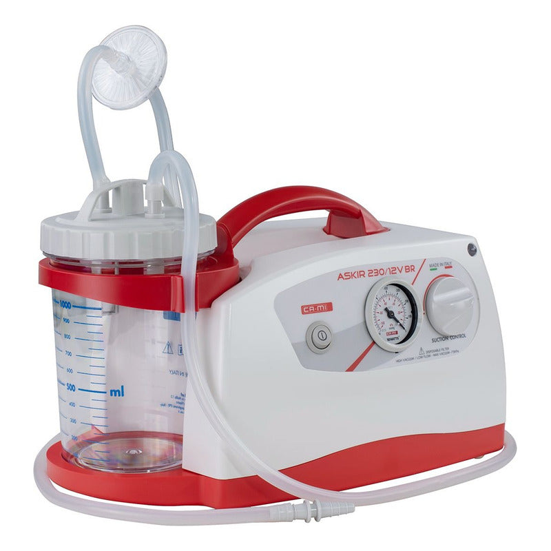 Equipo Aspirador de Secreciones 36 Litros Portátil CA-MI New Askir 36 BR para Uso Médico y Clínico