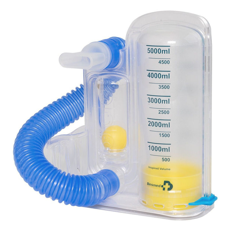 Ejercitador Pulmonar Espirómetro Incentivo Terapia Respiratoria Portátil Indicador Ajustable y Mejora Función Pulmonar