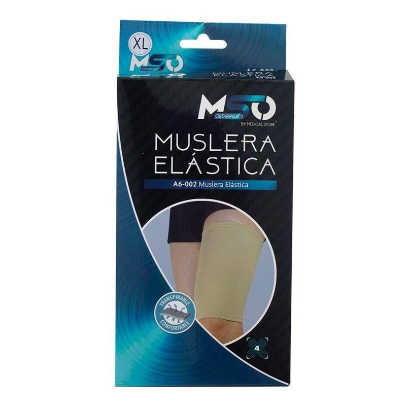 Muslera Ortopédica Elástica Respirable MSO Soporte de Muslo Deportivo Compresivo para Dolor y Rehabilitación