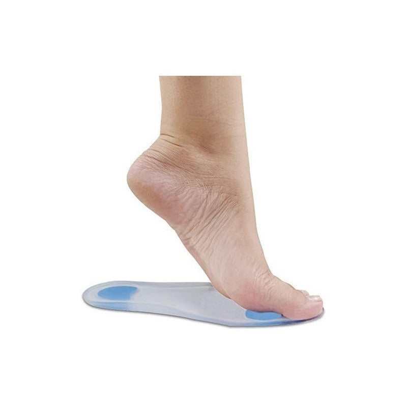Plantilla Ortopédica Ortho Pauher de Silicón Premium 1 Par con Arco Elevado para Dolor de Pie y Fascitis Plantar