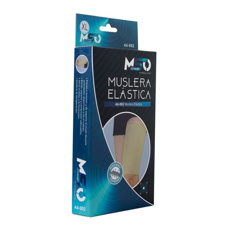 Muslera Ortopédica Elástica Respirable MSO Soporte de Muslo Deportivo Compresivo para Dolor y Rehabilitación
