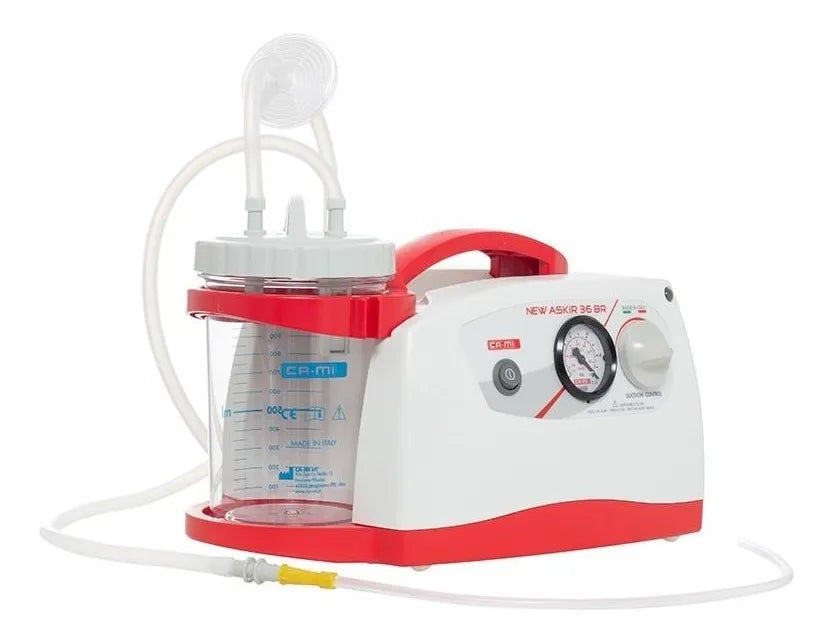 Equipo Aspirador de Secreciones 36 Litros Portátil CA-MI New Askir 36 BR para Uso Médico y Clínico