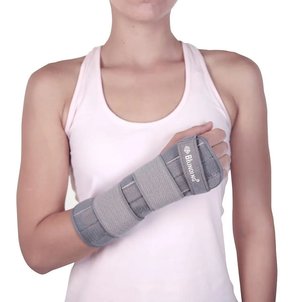 Inmovilizador para Túnel Carpiano Ambidiestro Blunding con Férula de Aluminio Soporte Ortopédico Ergonómico y Ajuste de Lujo Material Hipoalergénico