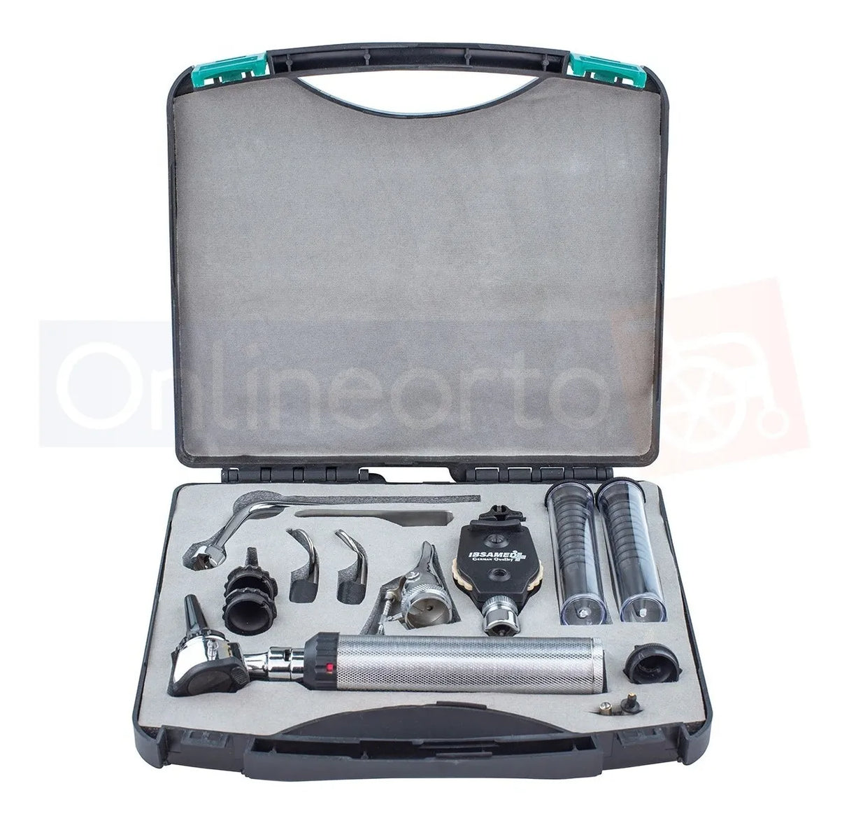 Estuche de Diagnóstico Médico Oftalmoscopio y Otoscopio Luz LED con Especulos, Depresor Lingual y Lámparas para Diagnóstico Médico