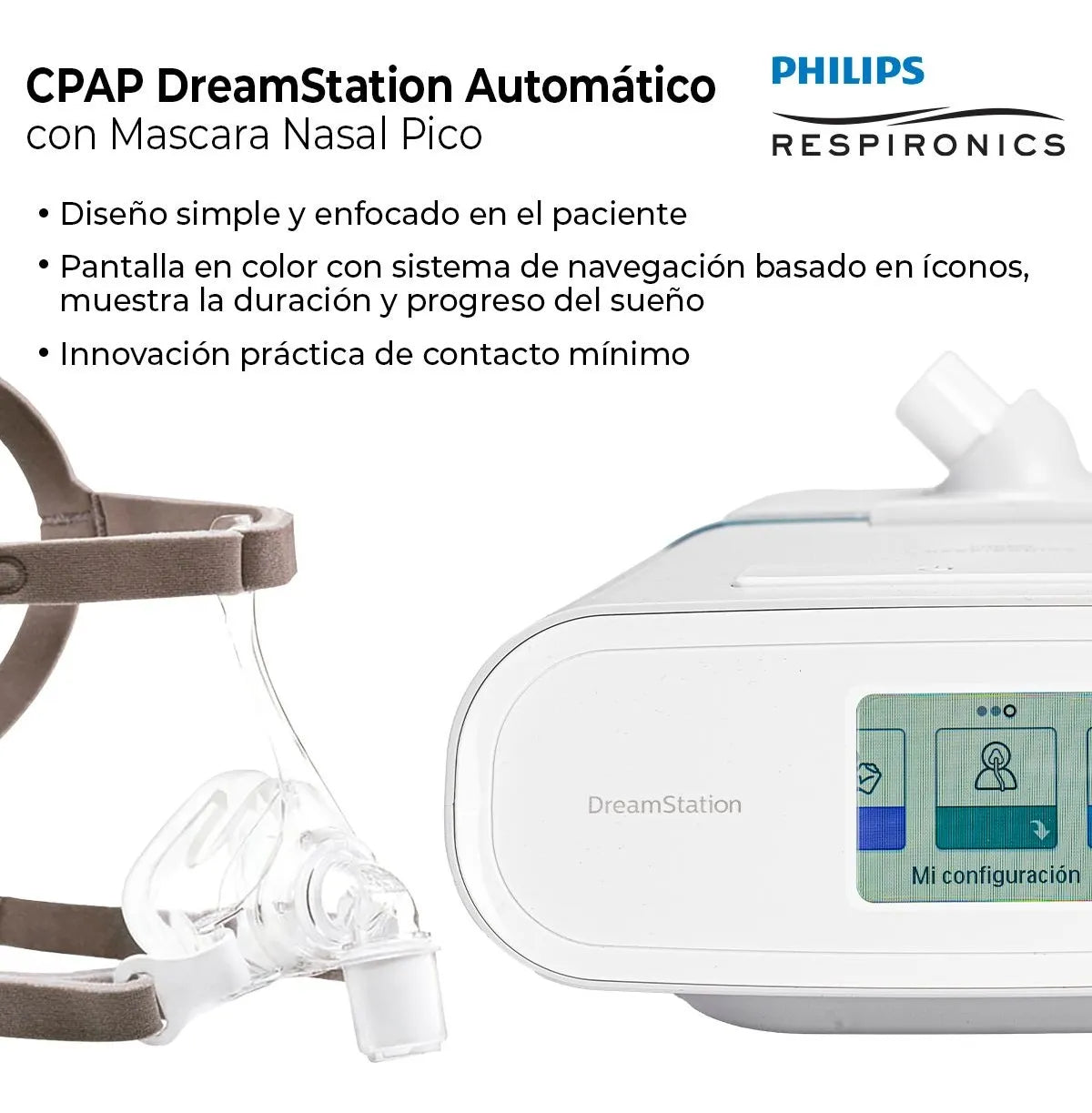 Manguera flexible y depósito de agua de fácil extracción y limpieza. Diseñado para un flujo de aire constante y seguro