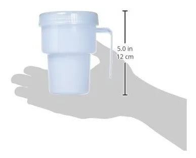 Vaso De Una Manija Con Tapa Para Usar Con Popote Marca Drive