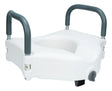 Aumento Asiento Extensión Para WC Baño Seguro Apoya Brazos con estructura robusta de polietileno, ideal para seguridad y comodidad en el baño.