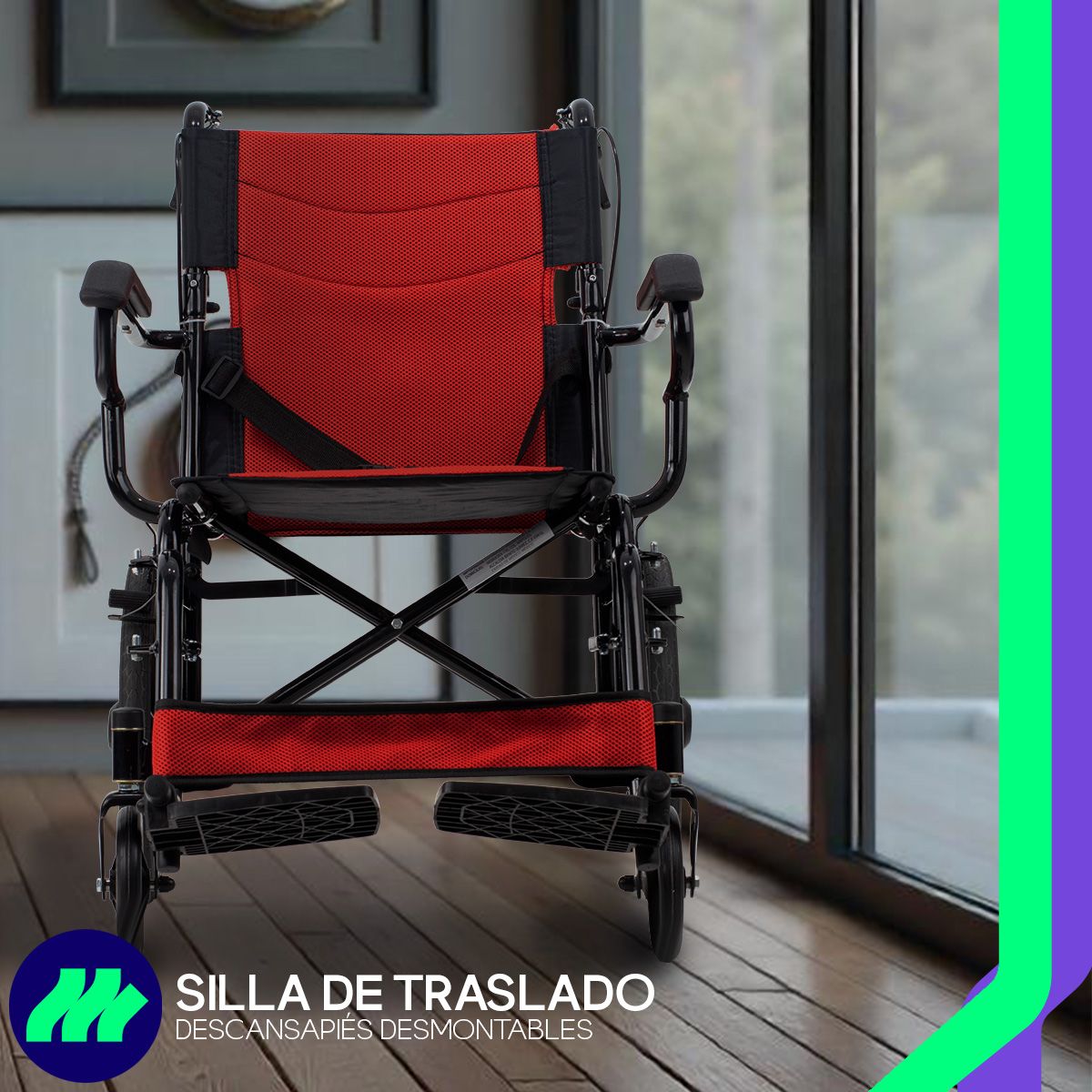 Silla de Ruedas Traslado Plegable Medical Store modelo destacado