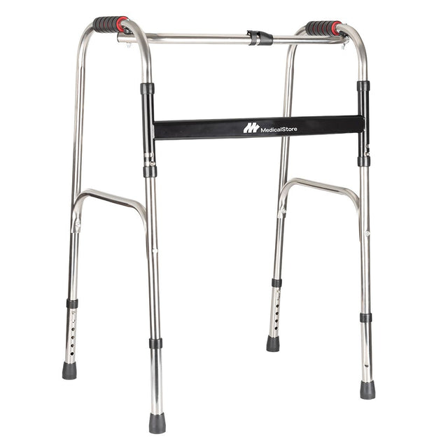Andadera ortopédica plegable ajustable para adultos, ligera y resistente para movilidad segura