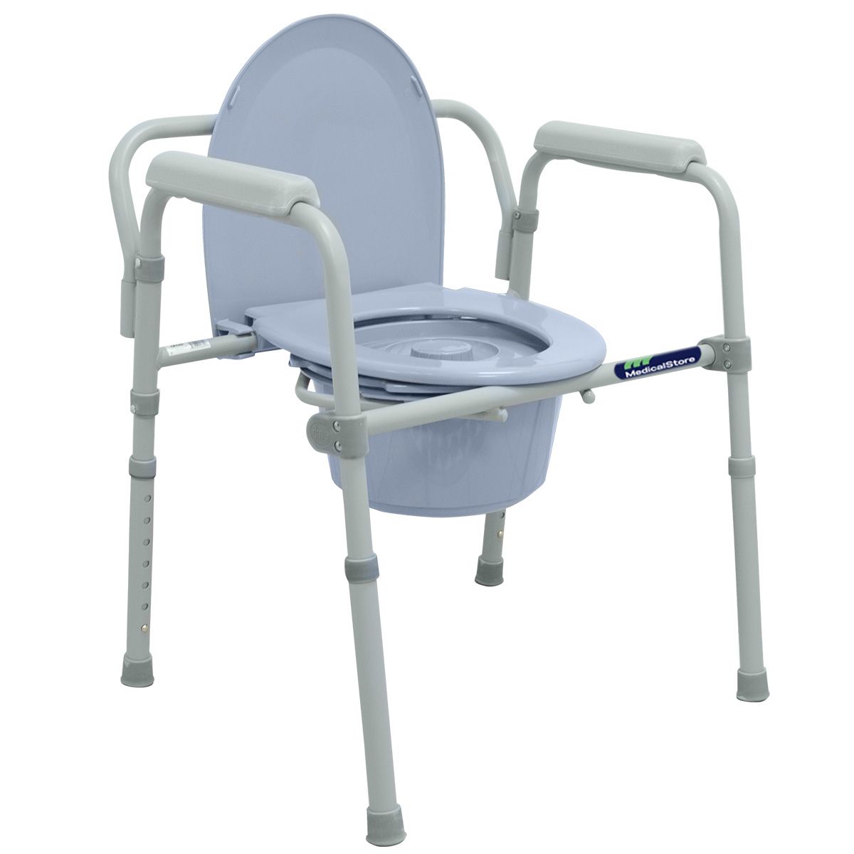 Silla Comodo 3 En 1 Wc Silla Ducha Aumento Baño Adultos Mayores Medicalstore Confrtable Plegable