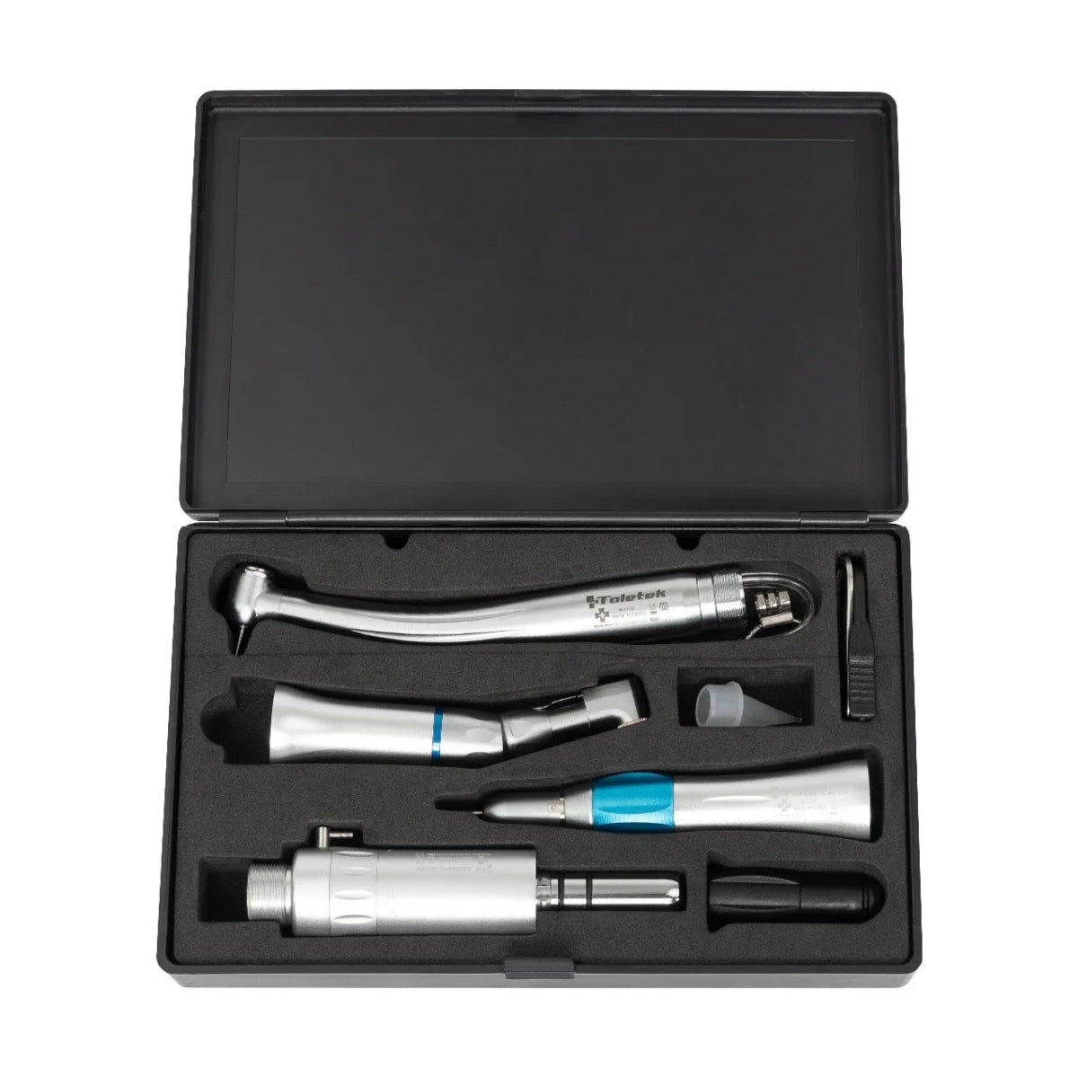 Kit Dental Profesional para Estudiantes Toletek con Motor Pieza de Alta y Baja Velocidad Recta y Contrángulo