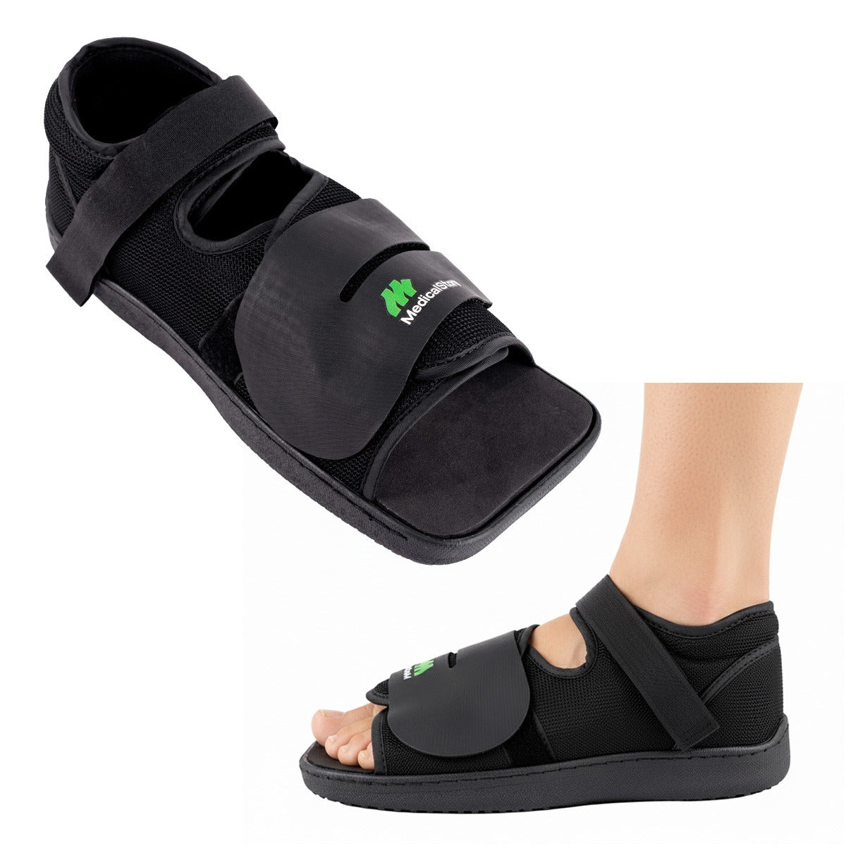 Zapato Ortopedico Recuperacion Punta Cuadrada Antideslizante