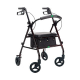 Andadera ortopédica rollator con estructura de acero resistente y diseño todoterreno