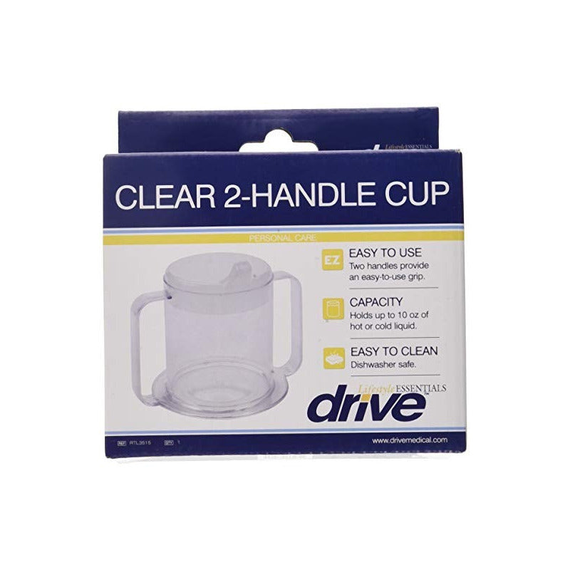 Vaso Con Doble Agarradera Y Bebedero Marca Drive Medical