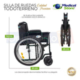 Silla De Ruedas Llantas Neumaticas De Lujo Todo Terreno