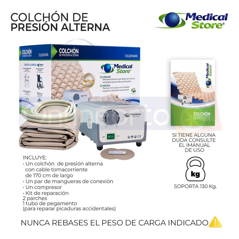 Colchon De Presion Aire Alterna Antillagas Drive Medical