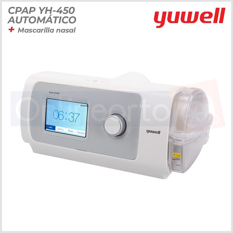 Cpap Automatico Yuwell Apnea Con Humidificador Y Mascarilla