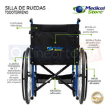 Silla De Ruedas 16  Ligera Aluminio Plegable