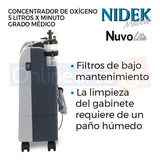 Concentrador De Oxigeno 5 Litros Americano Nuvo Lite Nidek