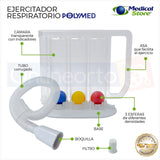 Inspirometro Incentivo Ejercitador Pulmonar Respiratorio 3p