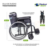 Silla De Ruedas De Lujo Plegable Compacta Todo Terreno Drive