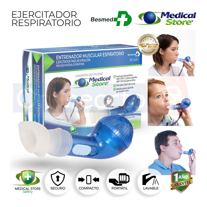 Ejercitador Pulmonar Respiratorio Entrenador Muscular