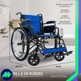 Silla De Ruedas Plegable Todo Terreno Neumática