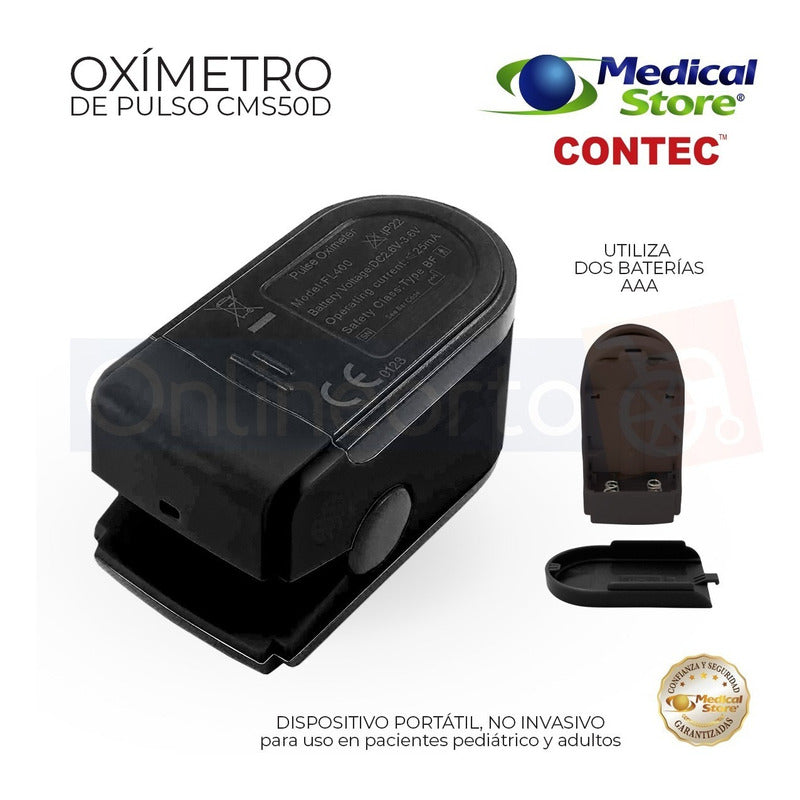 Oximetro De Pulso Adulto Pediatrico Medico Para Dedo