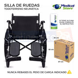 Silla De Ruedas Todo Terreno Con Elevapiernas Marca Tornado