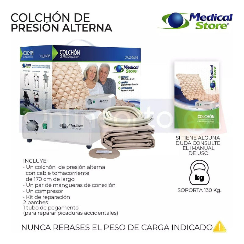 Colchon De Presion Aire Alterna Antillagas Drive Medical