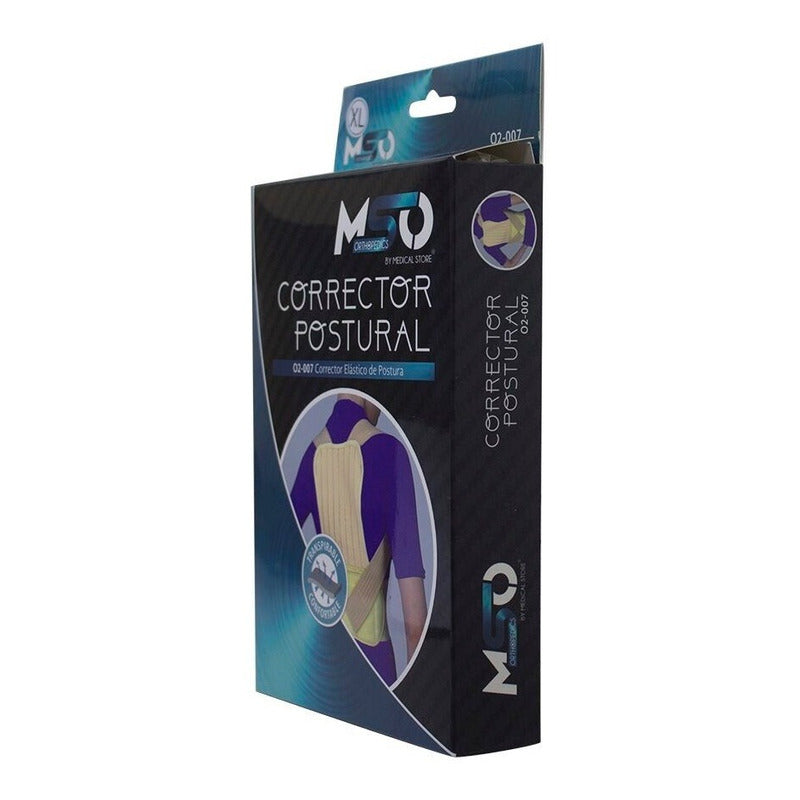 Faja Corrector De Postura Ajustable Unisex De Lujo Marca Mso