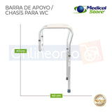 Barandales Chasis Barra Para Baño Wc Aluminio Medical Store