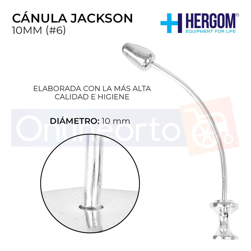 Cánula Para Traqueotomía Jackson Laminado En Plata