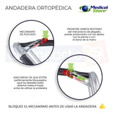 Andadera Aluminio Ortopedica Plegable Reforzada Adulto Drive