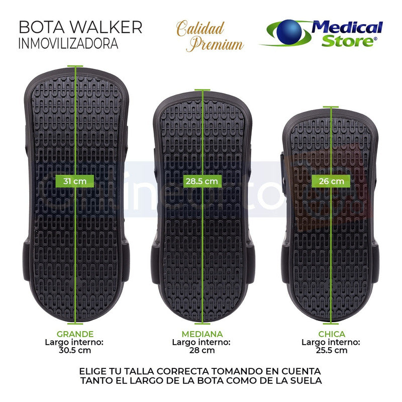 Bota Ferula Larga Walker Para Tobillo Inmovilizadora De Lujo