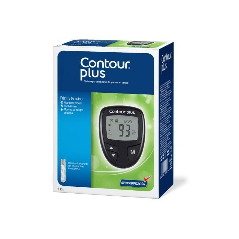 Kit Glucómetro Contour Plus Con 5 Piezas