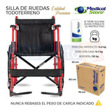 Silla De Ruedas De Lujo Plegable Compacta Todo Terreno Ms