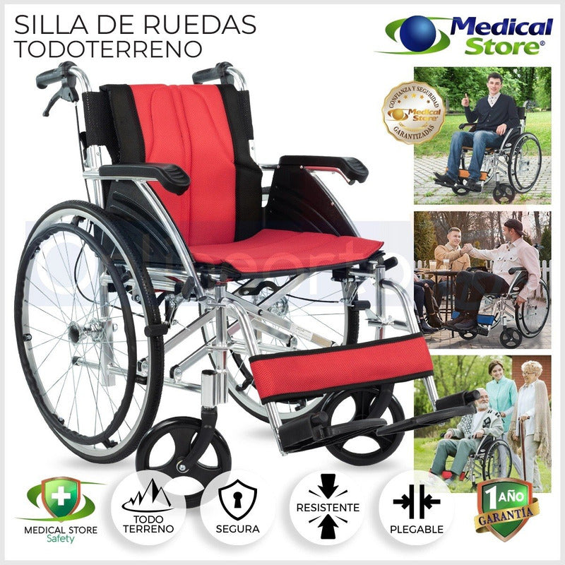 Silla De Ruedas De Super Lujo Ligera Aluminio Medical Store