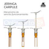 Jeringa Anestesia Carpule Dental Inoxidable Reusable Colors