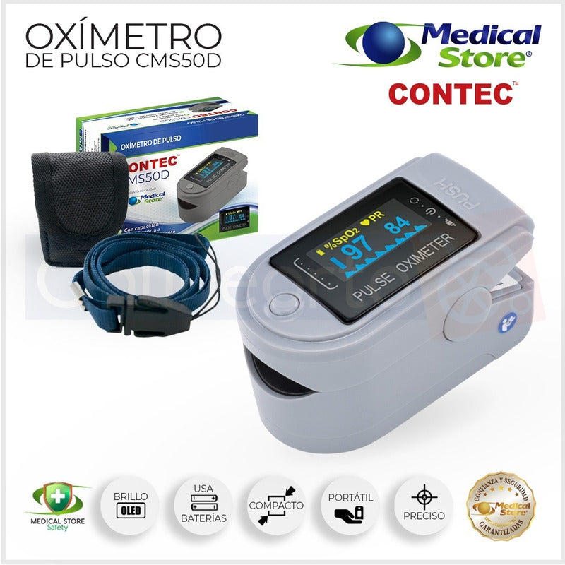 Oximetro De Pulso Monitor Medico Adulto Pediatrico Ms Contec