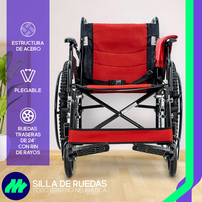 Silla De Ruedas De Lujo Plegable Compacta Todo Terreno Drive