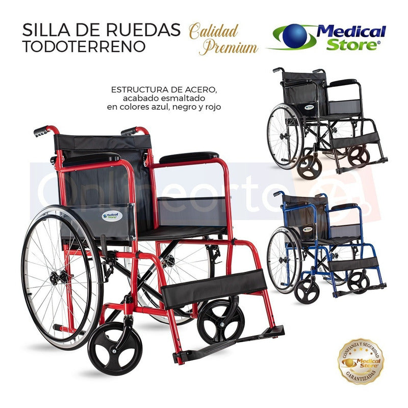 Silla De Ruedas De Lujo Plegable Compacta Todo Terreno Drive