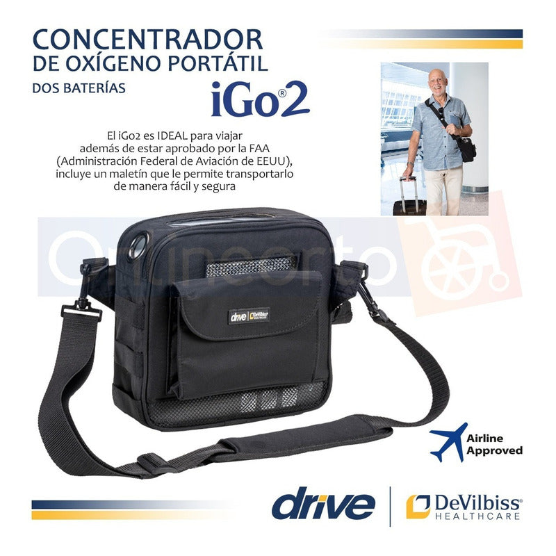 Concentrador De Oxigeno Portátil Igo2 B16   Devilbiss