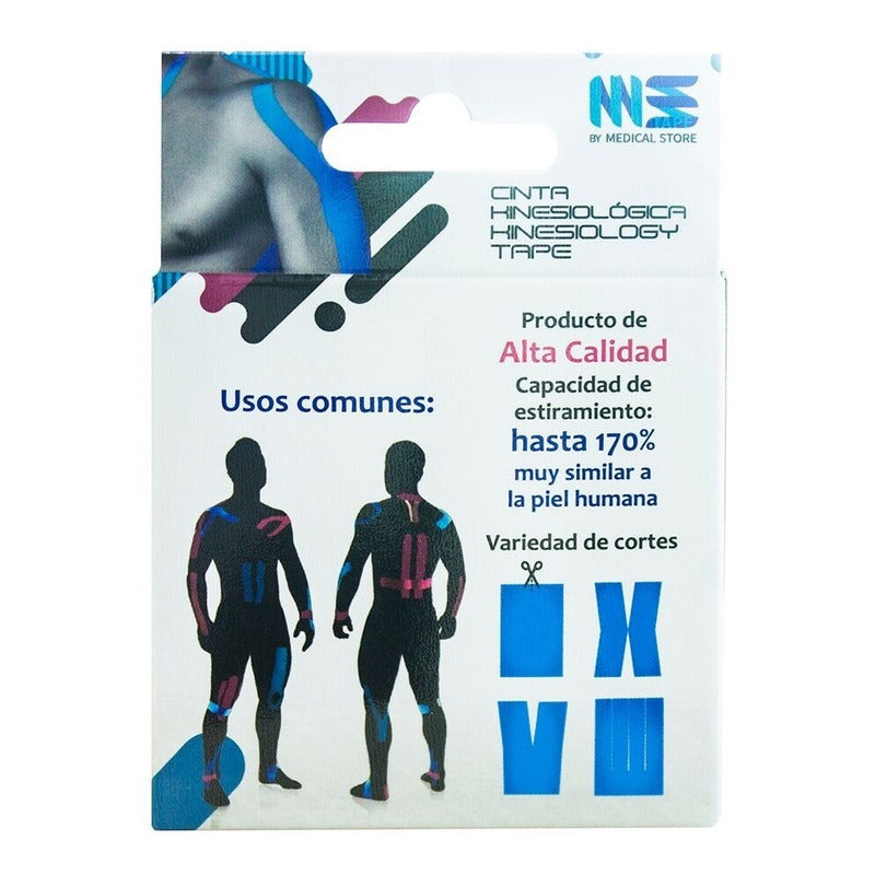 Cinta Kinesiologíca Vendaje Neuromuscular 5 Cm X 5 M Ms Tape