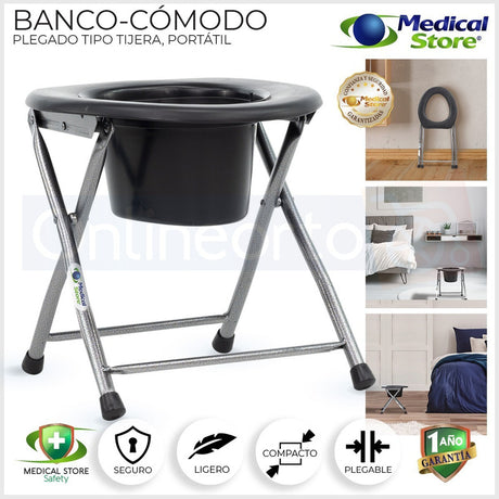 Banco Comodo Portátil Plegable Ligero