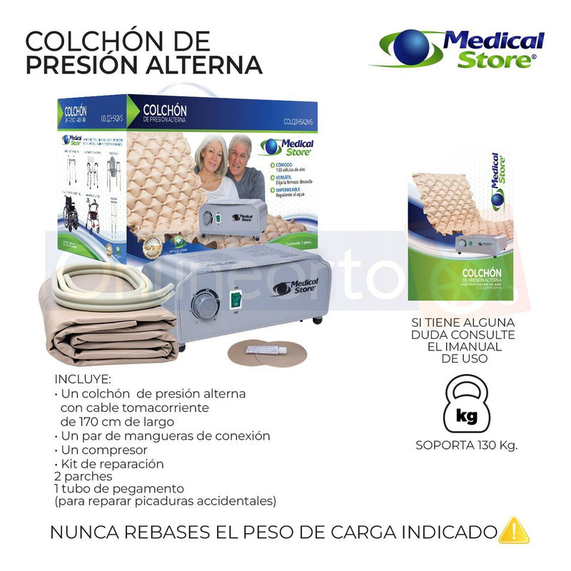 Colchon  Aire Presion Alterna Antiescaras Antillagas Ulceras