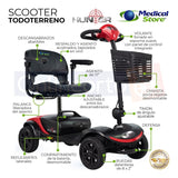 Silla De Ruedas Scooter Eléctrico  4 Ruedas Plegable Luz Led